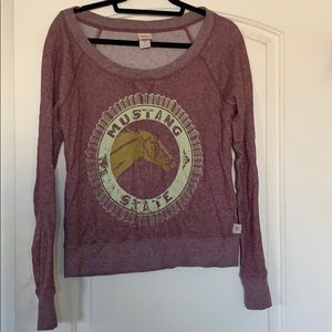 Graphic shrunken-fit sweatshirt.